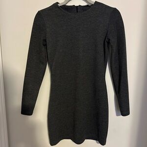 Zara Black Long Sleeve Dress. NWOT. Beautiful cotton and polyester material.